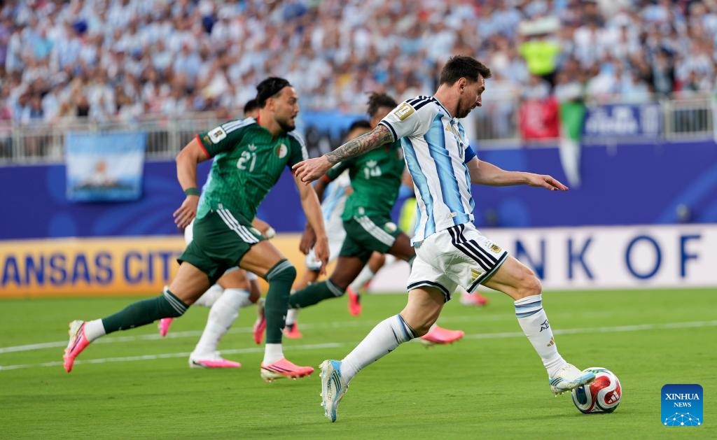 Argentina dẫn đầu bảng J World Cup 2026. Ảnh: Xinhua