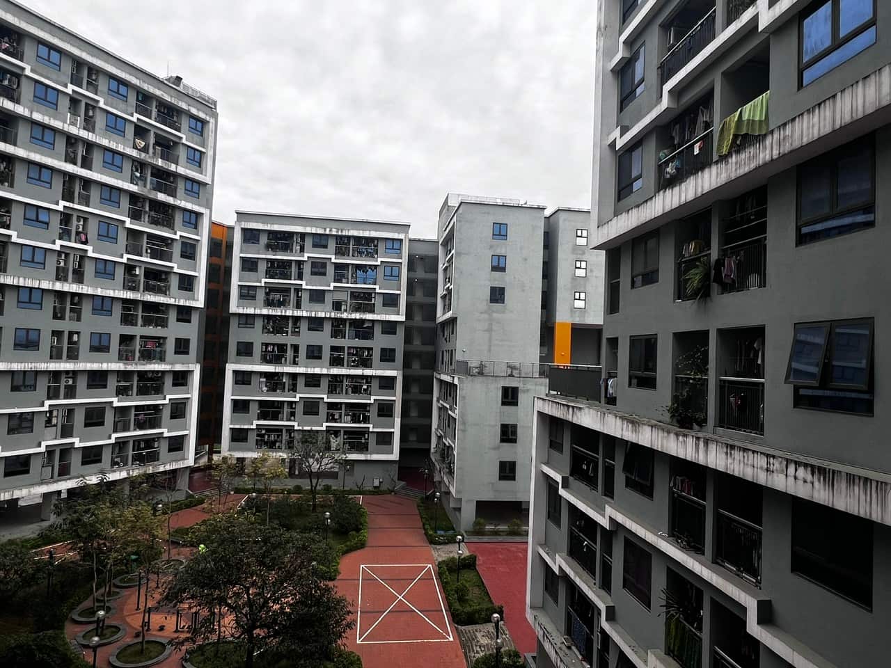 Social housing area in Thien Loc commune, Hanoi City - near Thang Long Industrial Park. Photo: Minh Huong.