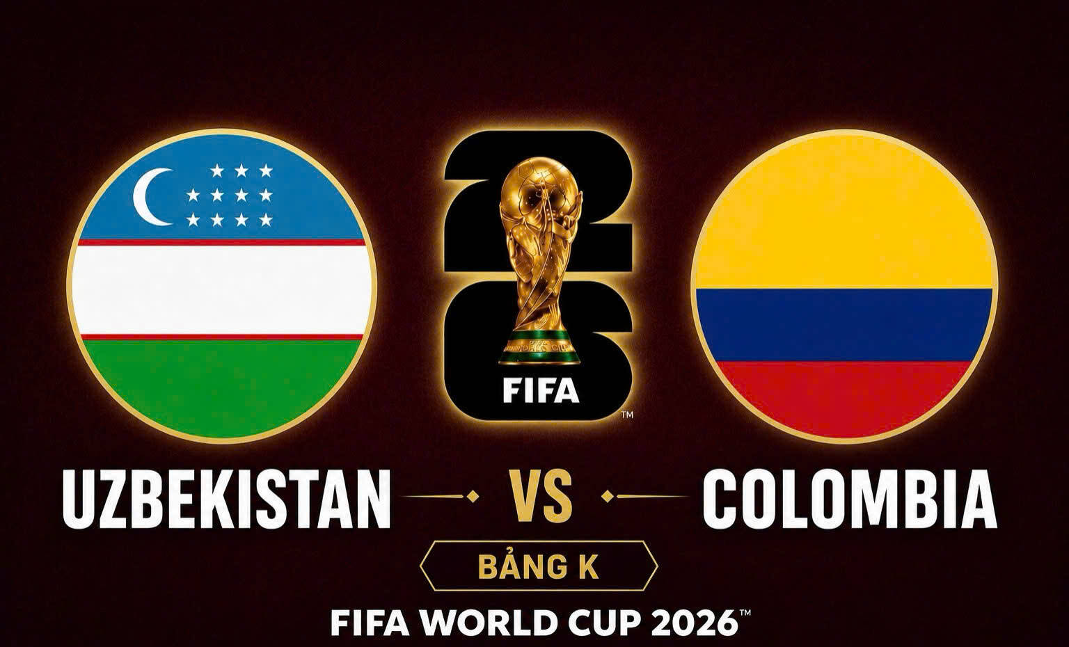 Dự đoán kết quả Uzbekistan vs Colombia tại World Cup 2026.  Đồ họa: Văn An