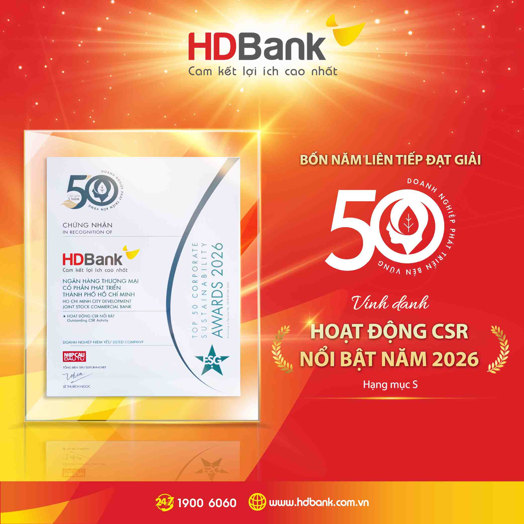 Impressive growth in parallel with community responsibility. Photo: HDBank