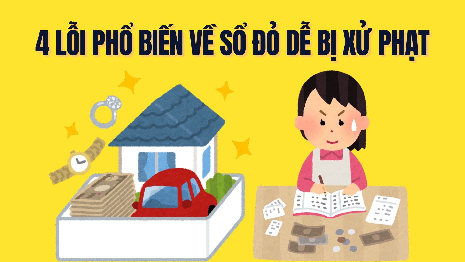 4 common red book violations that are easily penalized, the highest fine is up to 100 million VND. Graphics: Tra My
