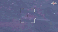 Ukrainian stronghold attacked by Russian UAVs. Photo: Russian Ministry of Defense