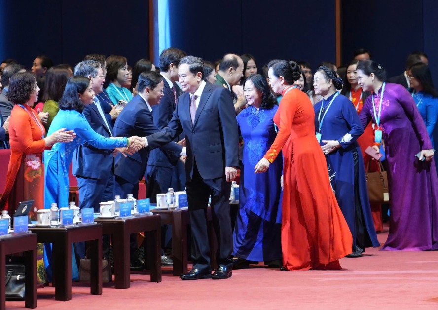 Mr. Tran Thanh Man - Member of the Politburo, National Assembly Chairman attends the 14th National Congress of Women, term 2026 - 2031. Photo: Huu Chanh