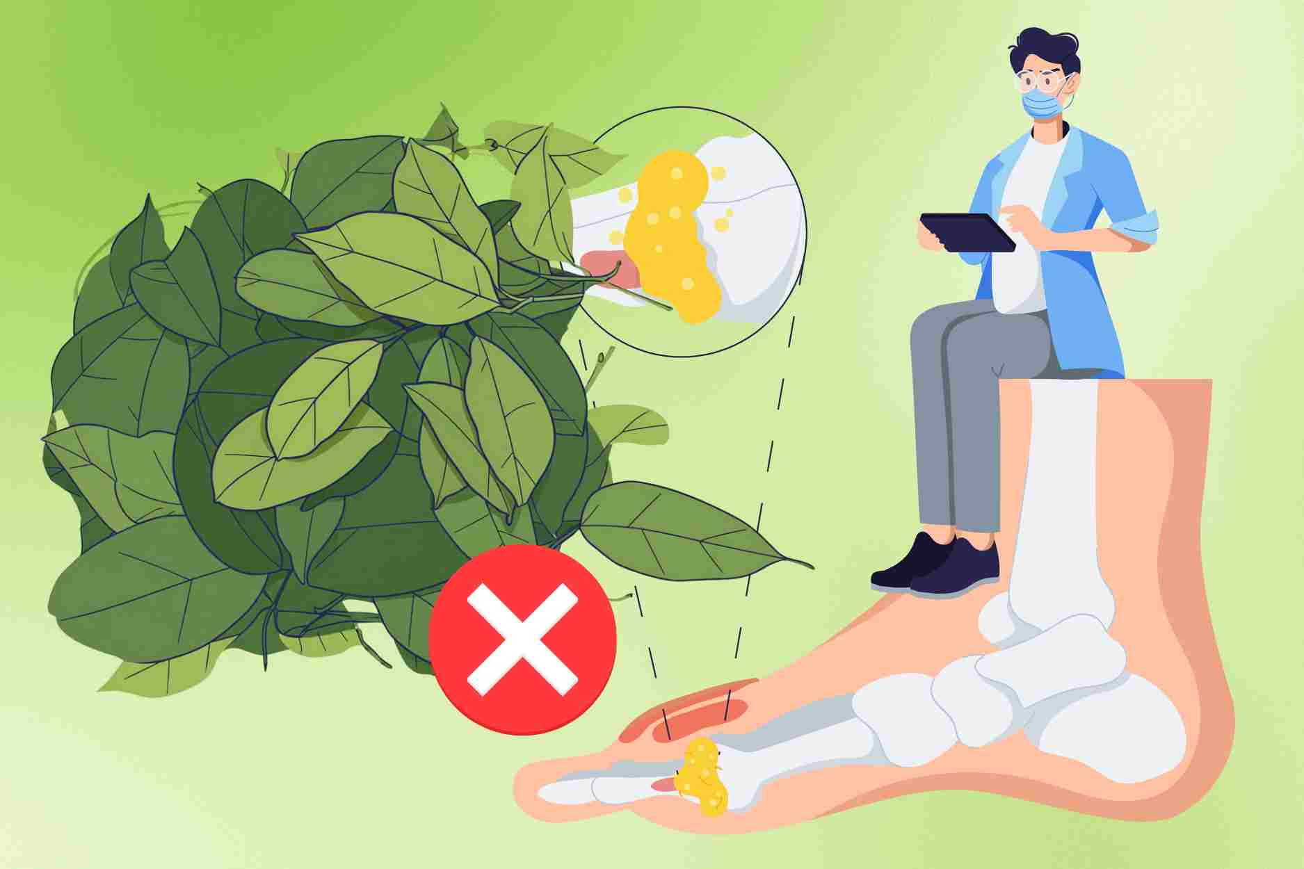 People with gout should not eat this type of leaf