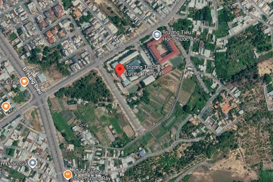 Expected location for organizing the fundraising walk program organized by the Vietnam Fatherland Front Committee of Phuoc Thang ward. Photo: Google map