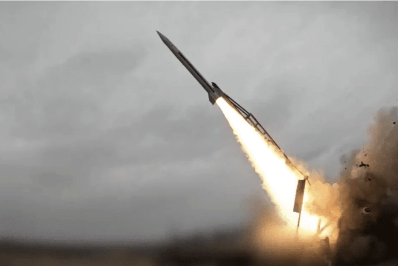 The FP-7 ballistic missile test of Ukraine. Photo: Fire Point