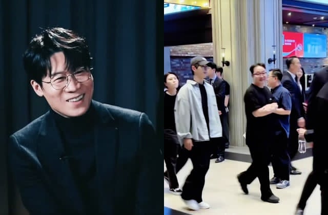 Song Joong Ki appears to support his co-star. Photo: Cut from video