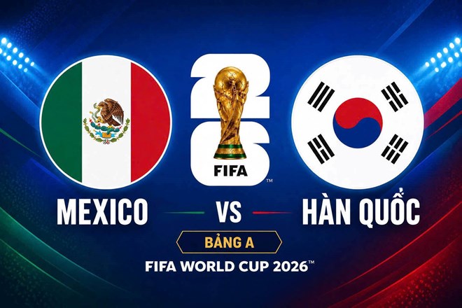 Mexico team meets South Korea at World Cup 2026. Graphic: Dieu Anh