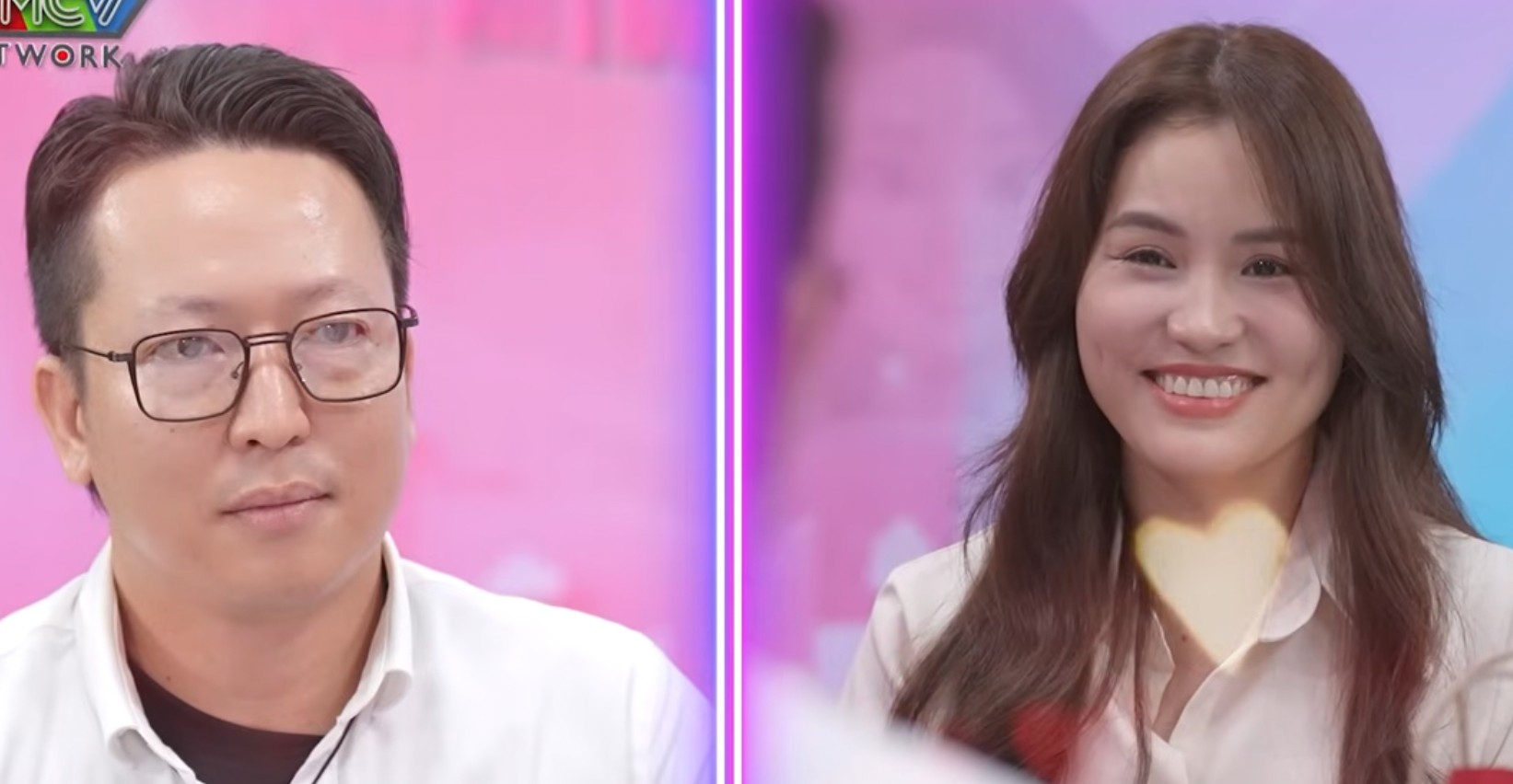 The handsome guy and girl at the dating show. Photo: MCV Unit