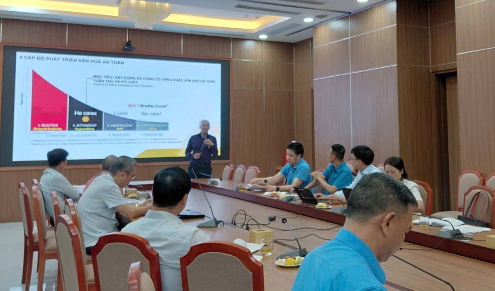 Vietnam General Confederation of Labor organizes training to implement the Project "Trade Unions promote building a culture of occupational safety in the workplace in the period 2025 - 2030". Photo: Quynh Chi