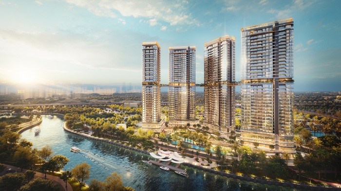 Phối cảnh không gian và tiện ích nội khu tại đô thị nghỉ dưỡng giữa lòng thành phố Palm River. Ảnh: Thanh Mẫn