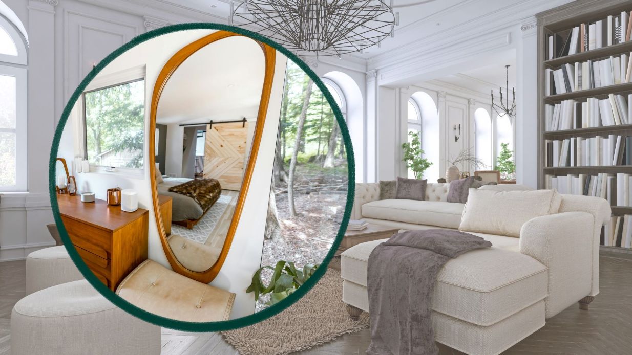 Decorative mirrors can help small spaces become brighter and more spacious visually. Graphics: Thanh Thanh