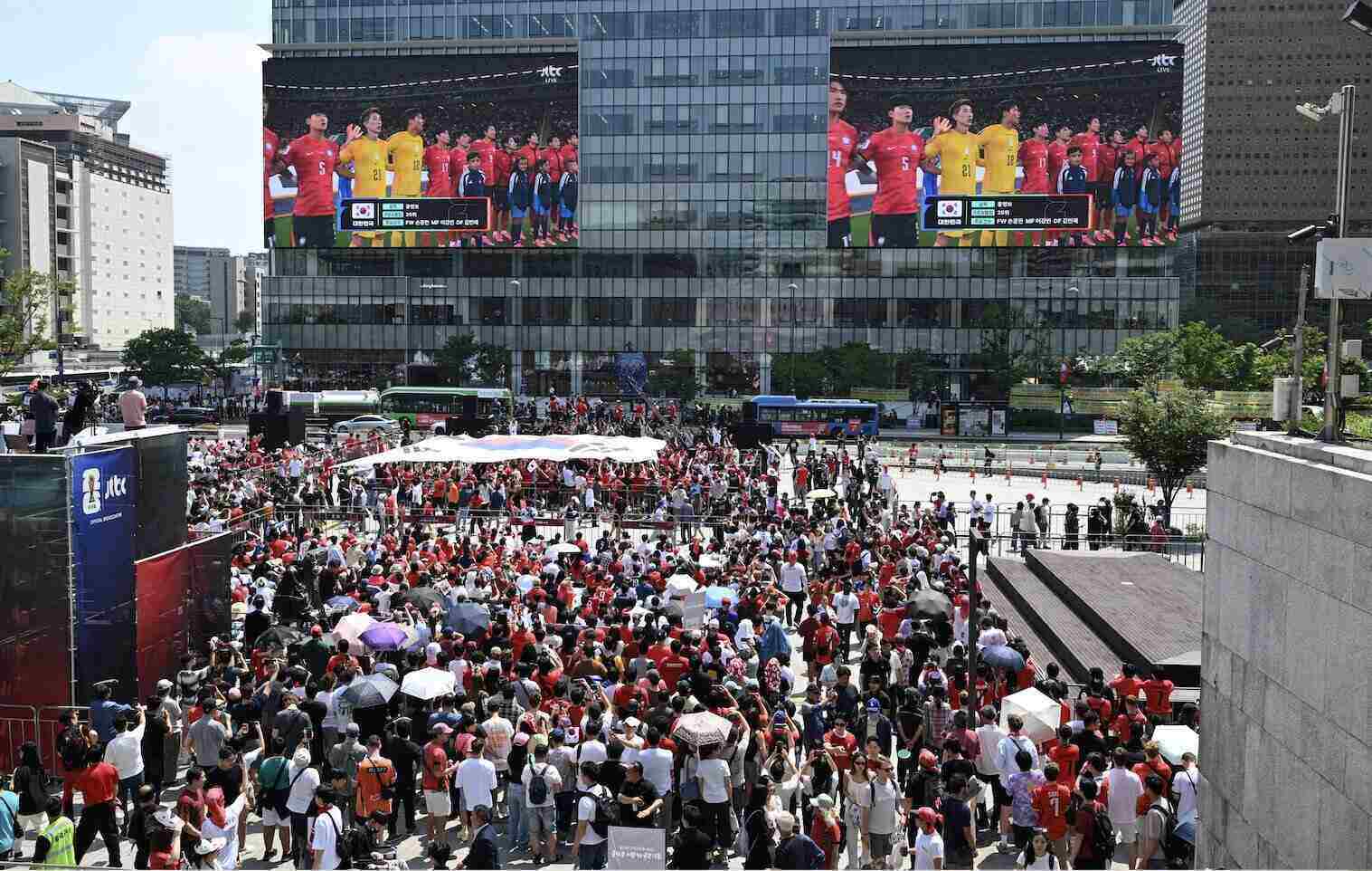 World Cup atmosphere fills Seoul, South Korea. Photo: AFP