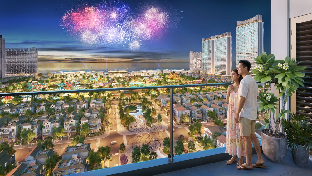Các căn hộ với tầm nhìn khoáng đạt ôm trọn phố - biển. Ảnh phối cảnh: Sun Property