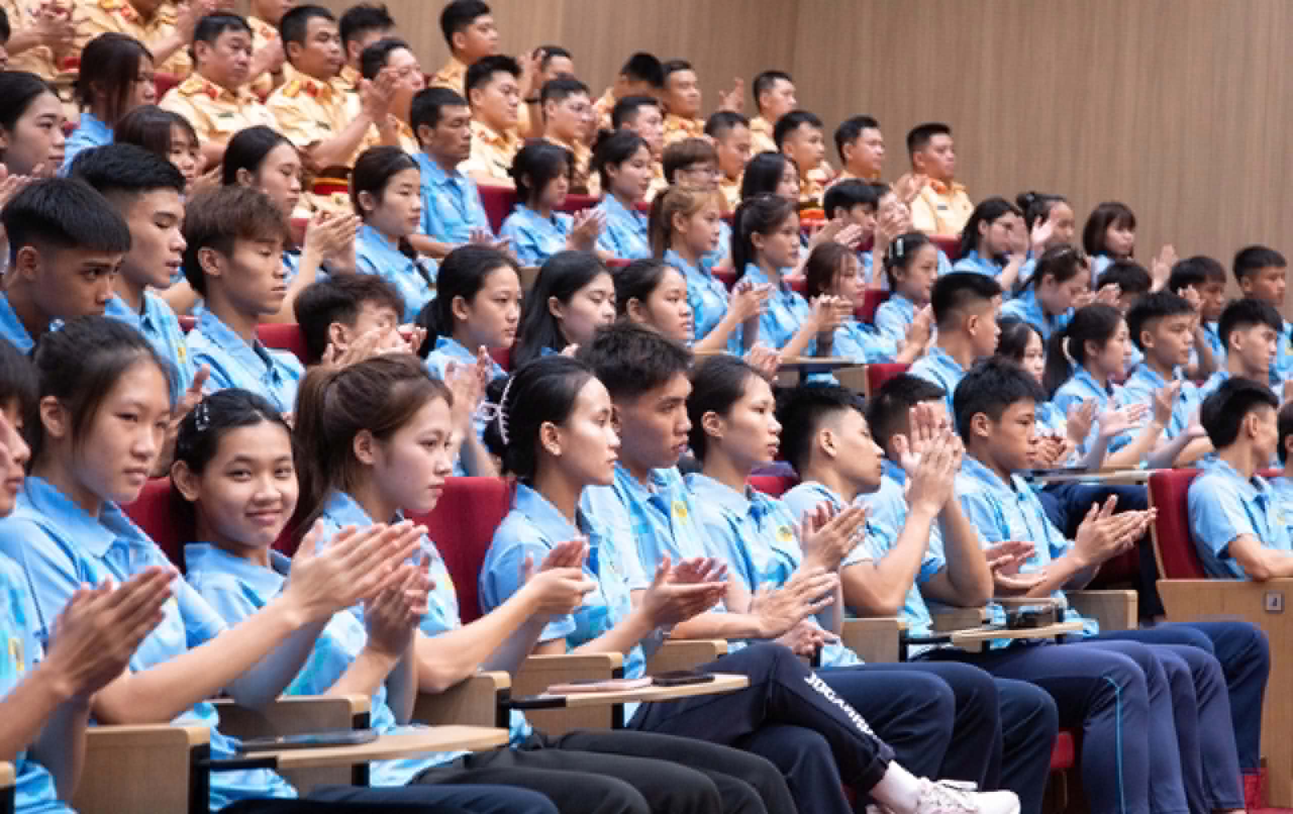 Các vận động viên Đoàn thể thao Công an Nhân dân. Ảnh: Nguyễn Bình