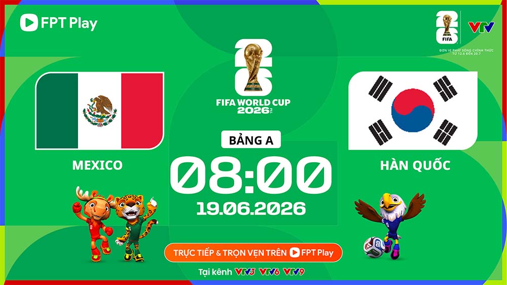Mexico vs South Korea in the 2nd match of Group A of the 2026 World Cup. Photo: FPT Play