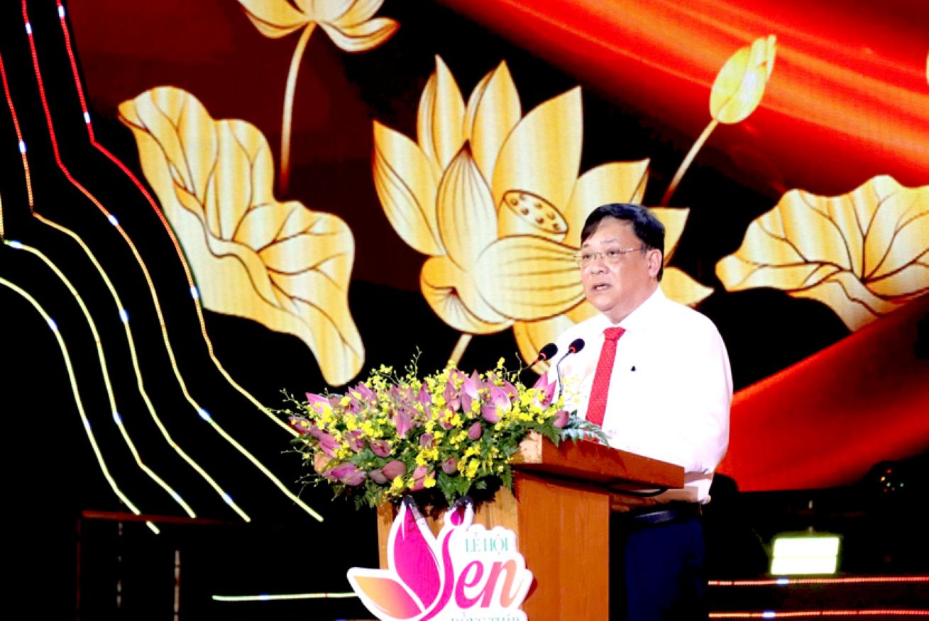Chủ tịch UBND tỉnh Đồng Tháp Phạm Thành Ngại. Ảnh: Ban tổ chức