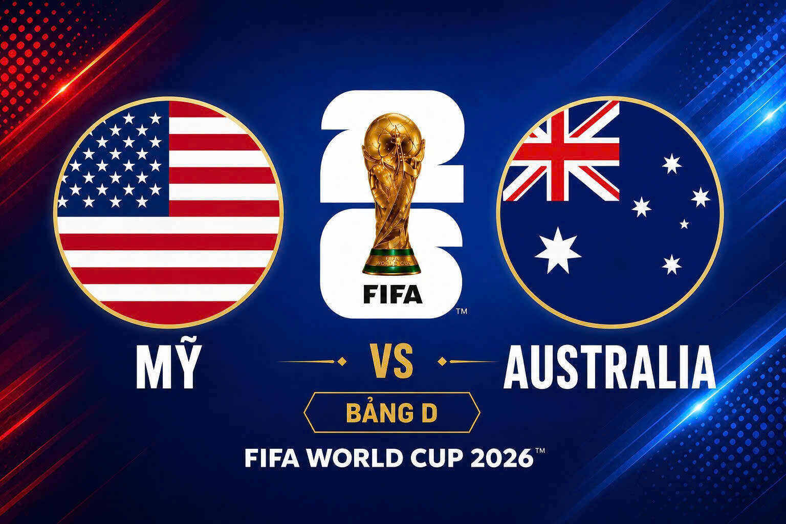 US vs Australia football score prediction at World Cup 2026. Graphics: Van An
