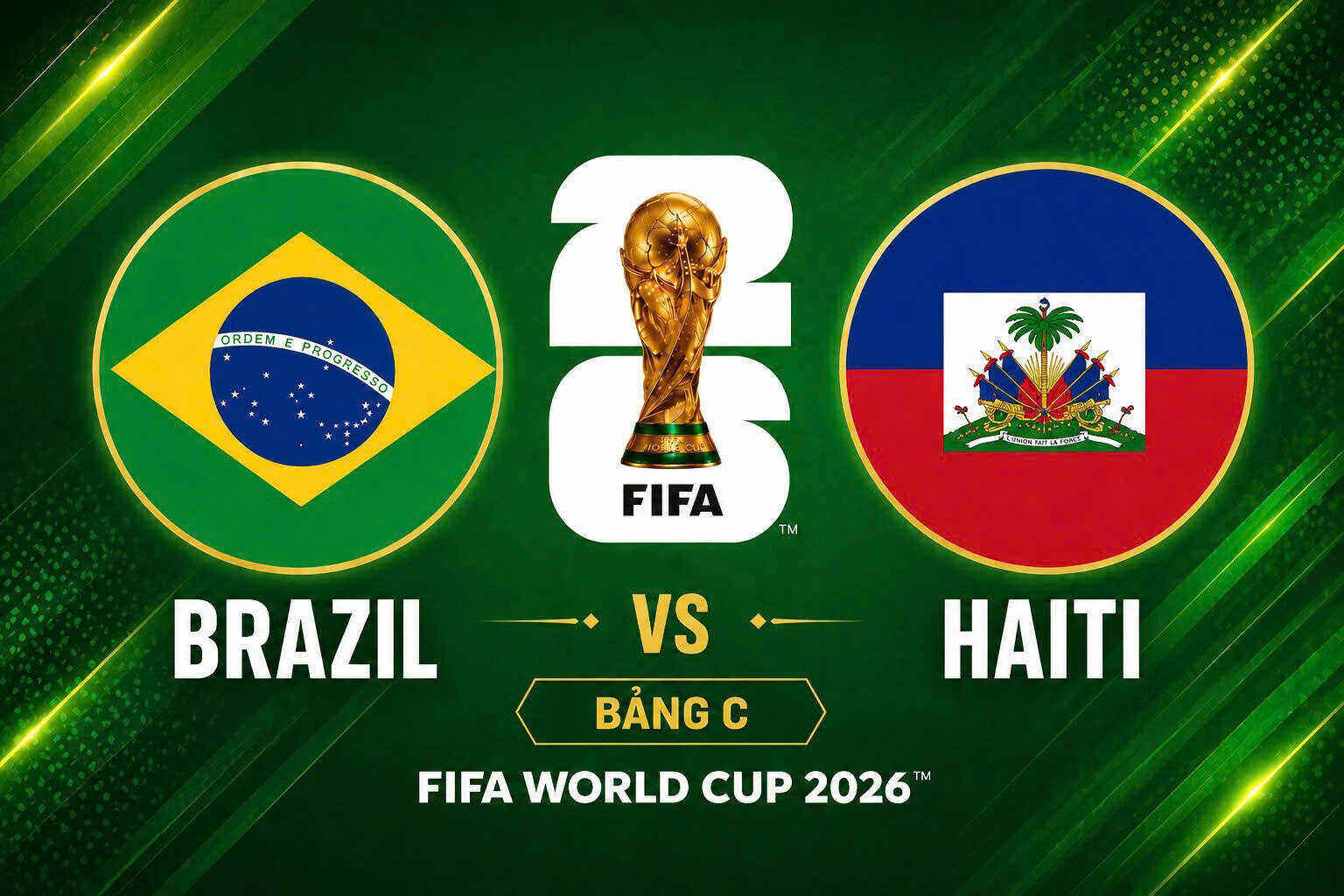 Predict the soccer score between Brazil and Haiti at World Cup 2026. Graphics: Dieu Anh
