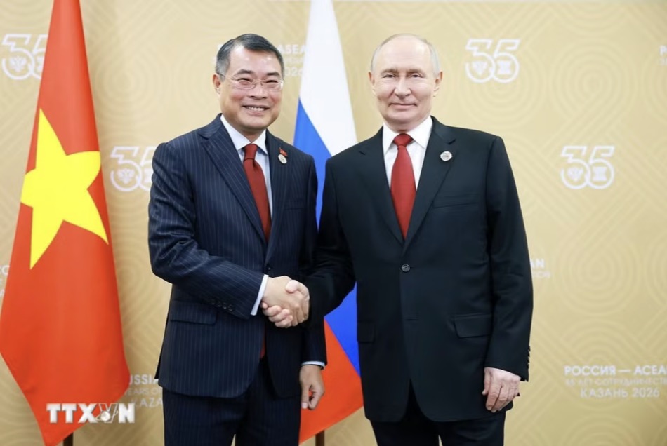 Russian President Vladimir Putin affirmed that Vietnam is one of Russia's most important partners and a close friend in the region. Photo: VNA
