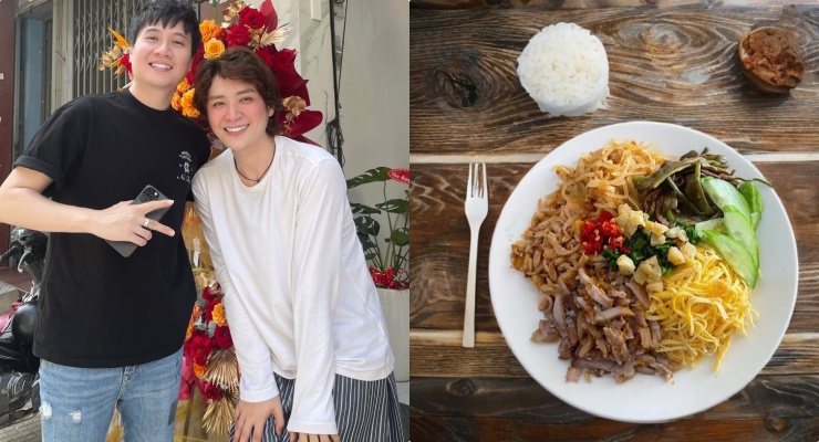According to Mr. Khang Quach (right) - Vuong Anh Tu's manager - Tri Ton broken rice has many rustic rural Mekong Delta cultural features. Photo: Provided by the character.