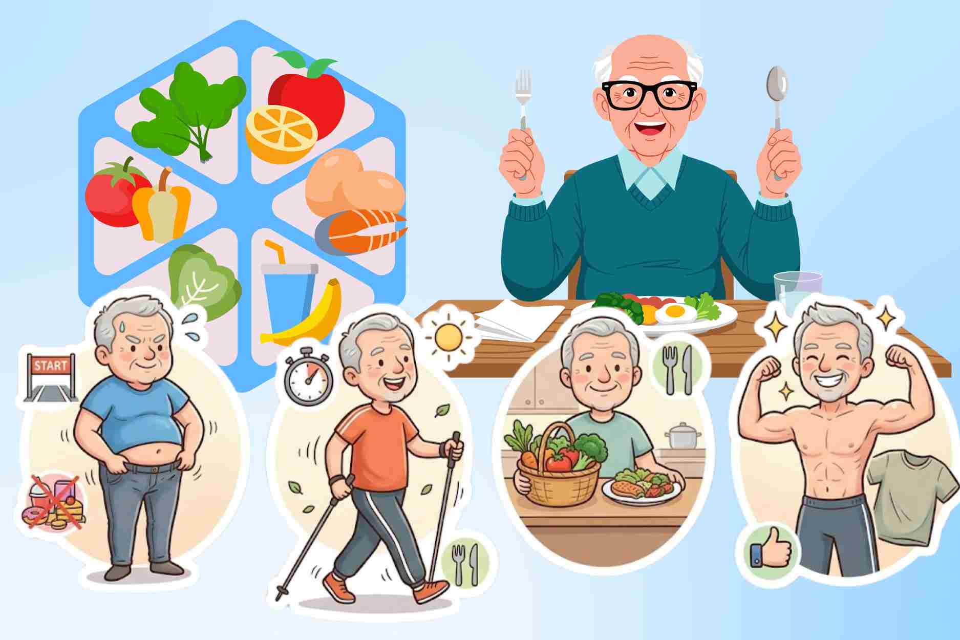 Las personas mayores que pierden peso deben priorizar y limitar estos alimentos