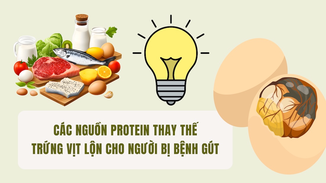 Protein sources to replace balut for people with gout