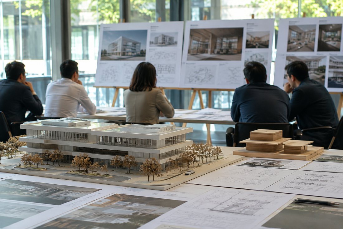 Citizens question the authority to approve the architectural design competition plan. Graphics: Nhu Ha