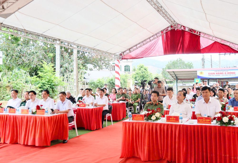 Toàn cảnh buổi lễ khởi công xây dựng Trạm Y tế xã Thụy Hùng, tỉnh Lạng Sơn.