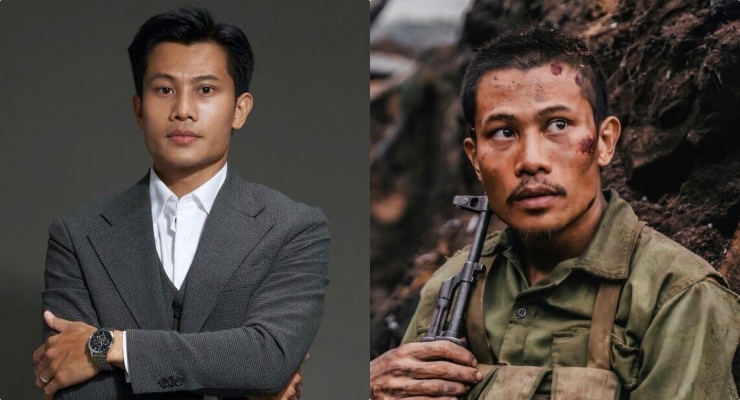 Phuong Nam - the actor who made his mark in the movie "Red Rain". Photo: Film crew.