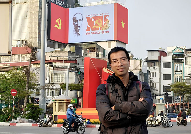 Họa sĩ trẻ Nguyễn  Duy Thành.  Ảnh: Nhân vật   cung cấp