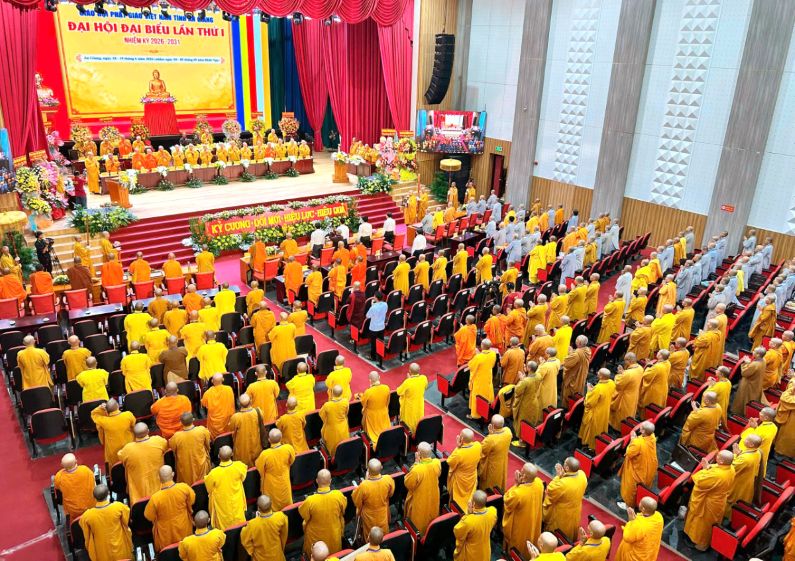 Quang cảnh Đại hội đại biểu Giáo hội Phật giáo Việt Nam tỉnh An Giang. Ảnh: Phật sự Online