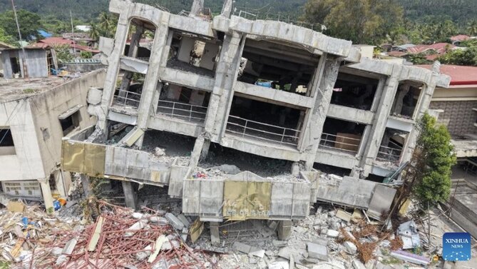 A total of 8,381 aftershocks have been recorded since the 7.8 magnitude earthquake in the Philippines on June 8. Photo: Xinhua