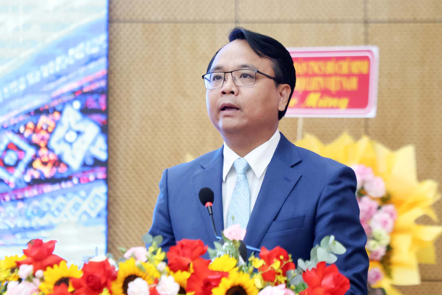 Phó Bí thư Thường trực Tỉnh ủy Lâm Đồng Đặng Hồng Sỹ phát biểu chỉ đạo tại Đại hội. Ảnh: Phúc Khánh