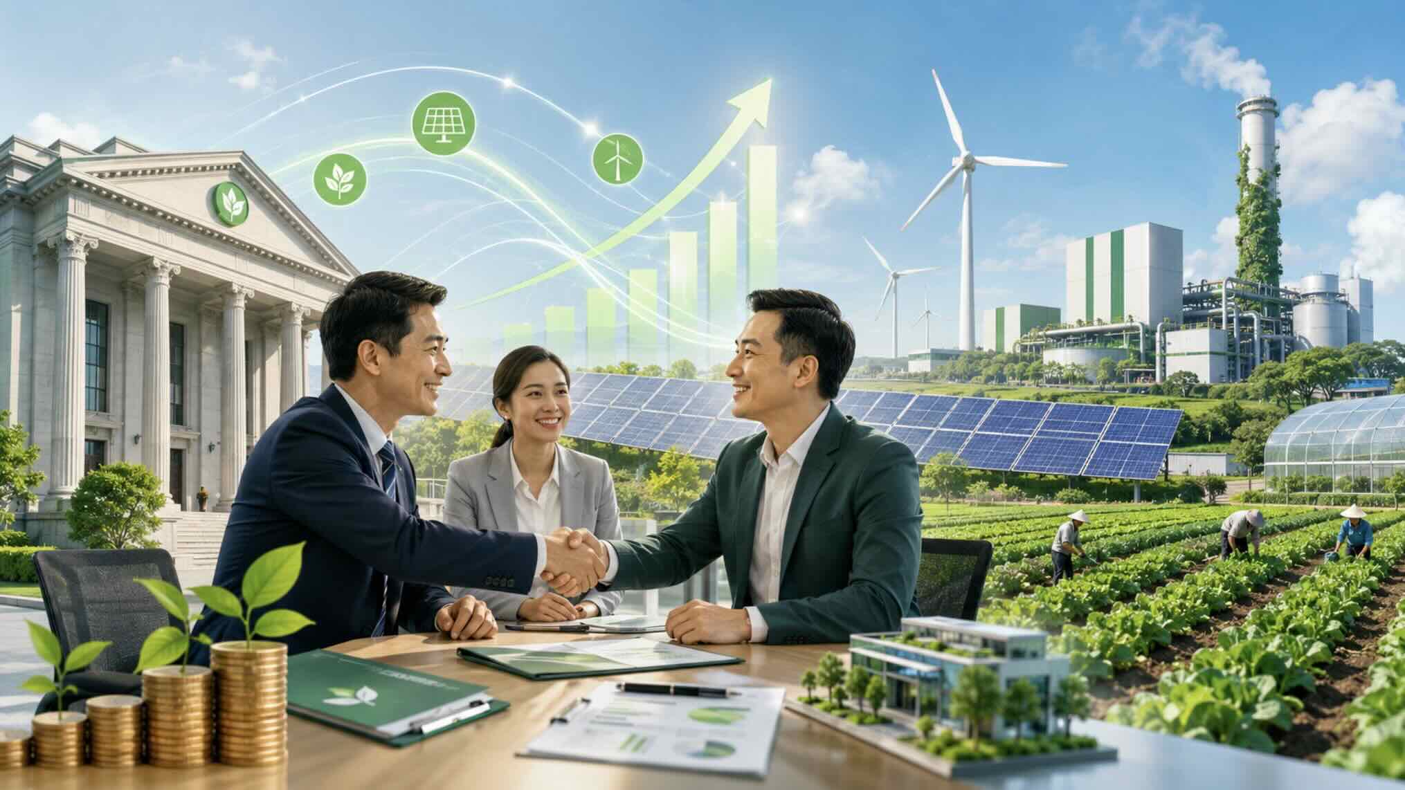 Doanh nghiệp cần đáp ứng tốt hơn các yêu cầu về tiêu chí xanh, hồ sơ ESG và minh bạch thông tin để tiếp cận hiệu quả nguồn vốn tín dụng xanh. Ảnh: Phan Anh