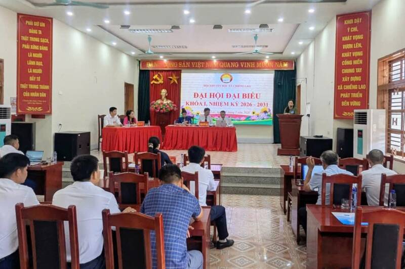 Đại hội Hội Khuyến học xã Chiềng Lao, lần thứ I, nhiệm kỳ 2026–2031. Ảnh: UBND xã Chiềng Lao