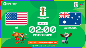 Live US vs Australia football at World Cup 2026. Photo: FPT Play