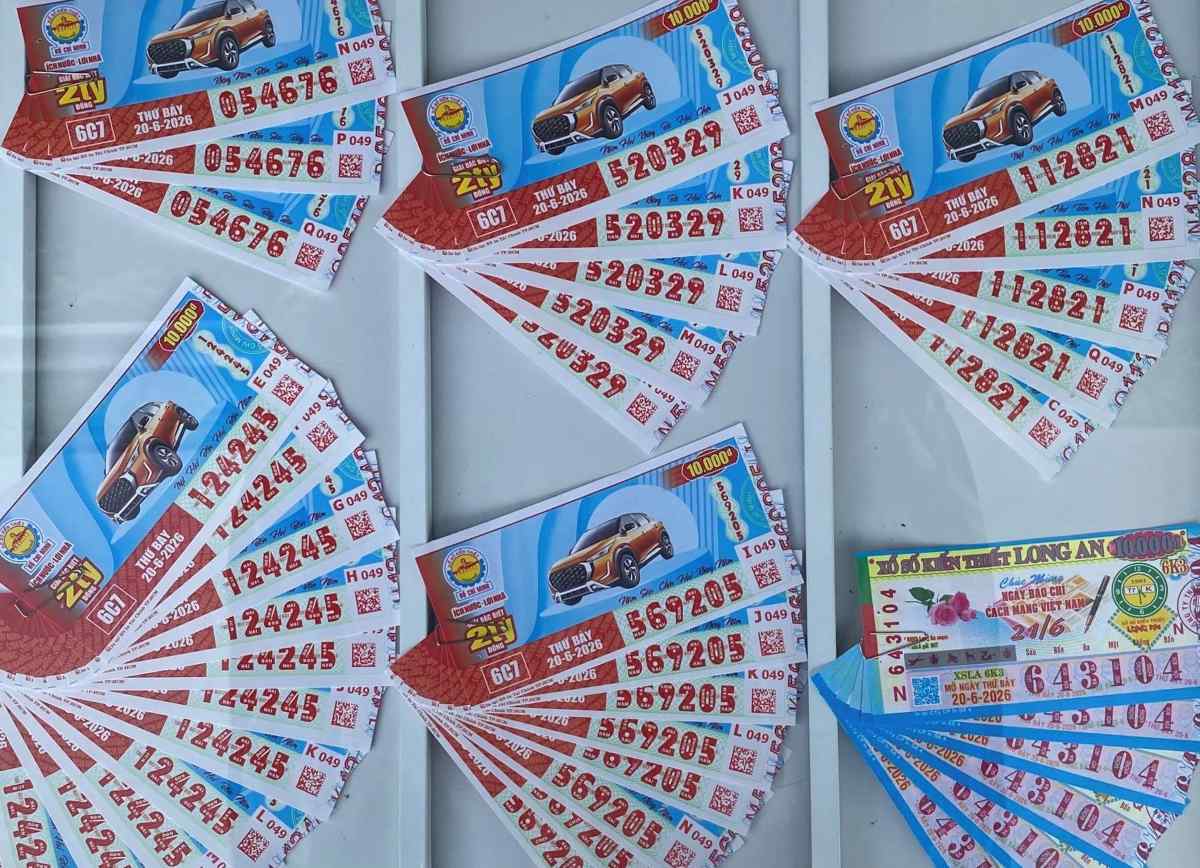 Xổ số miền Nam ngày 20.6. Ảnh: Thế Toàn