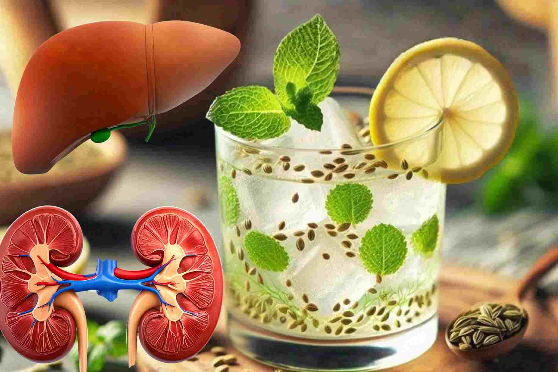 L'eau à base de plantes familière est bonne pour le foie, détoxifie naturellement les reins