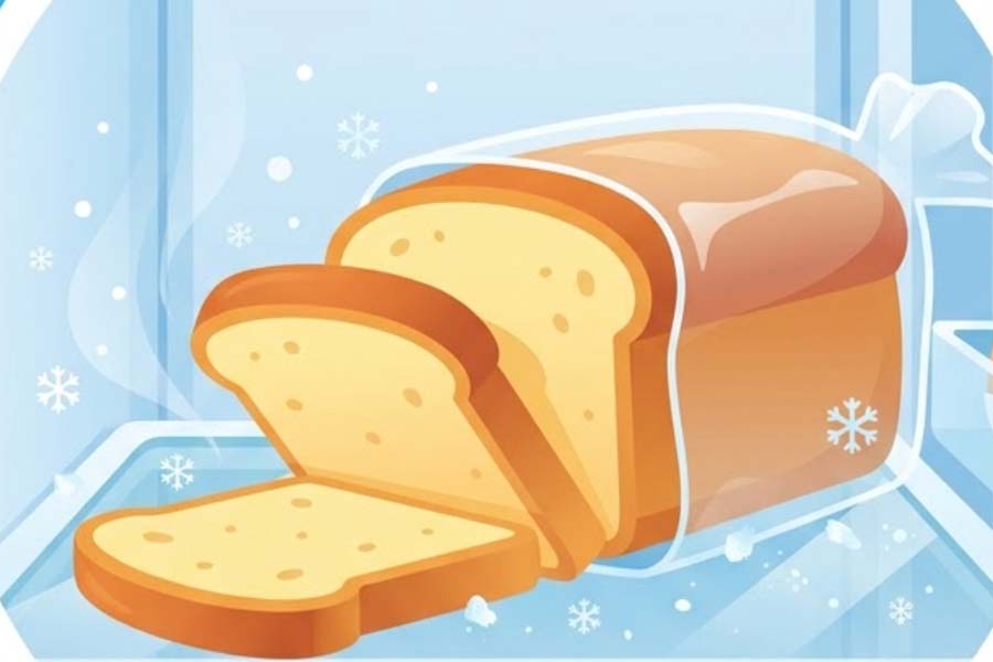 Cambios en el pan cuando se guarda en el refrigerador. Gráfico: Thien Nhan