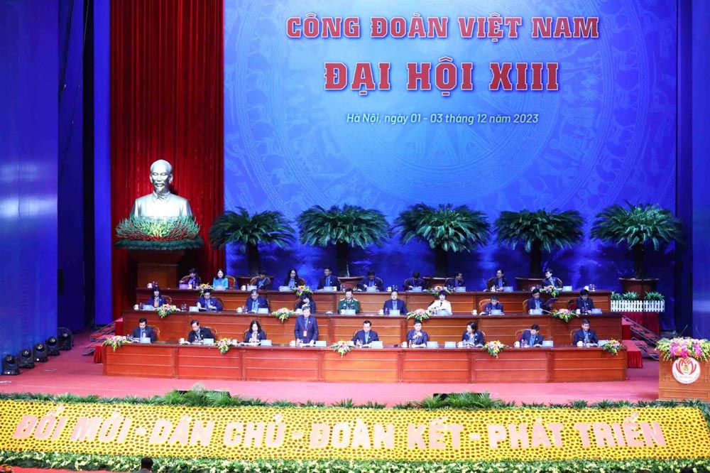 Đại hội XIII Công đoàn Việt Nam. Ảnh: ĐÌNH HẢI