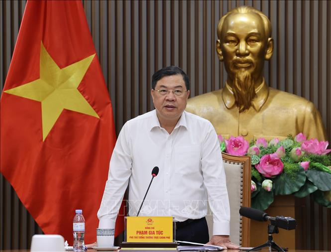 Politburo member, Standing Deputy Prime Minister Pham Gia Tuc said that consumers basically agree with the policy of using biofuels to contribute to environmental protection and reduce emissions. Photo: VNA
