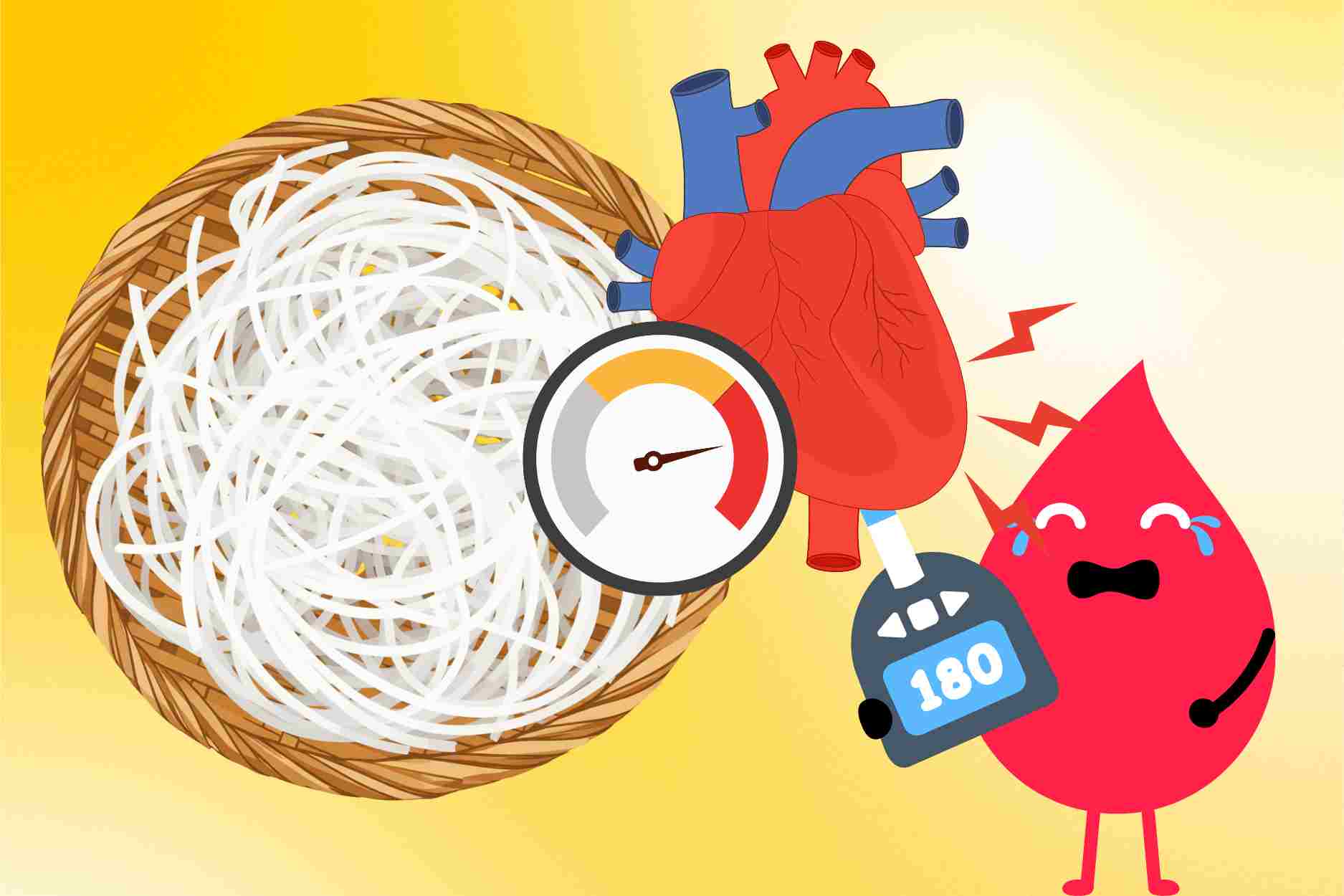 Why people with diabetes and high blood pressure should limit eating vermicelli