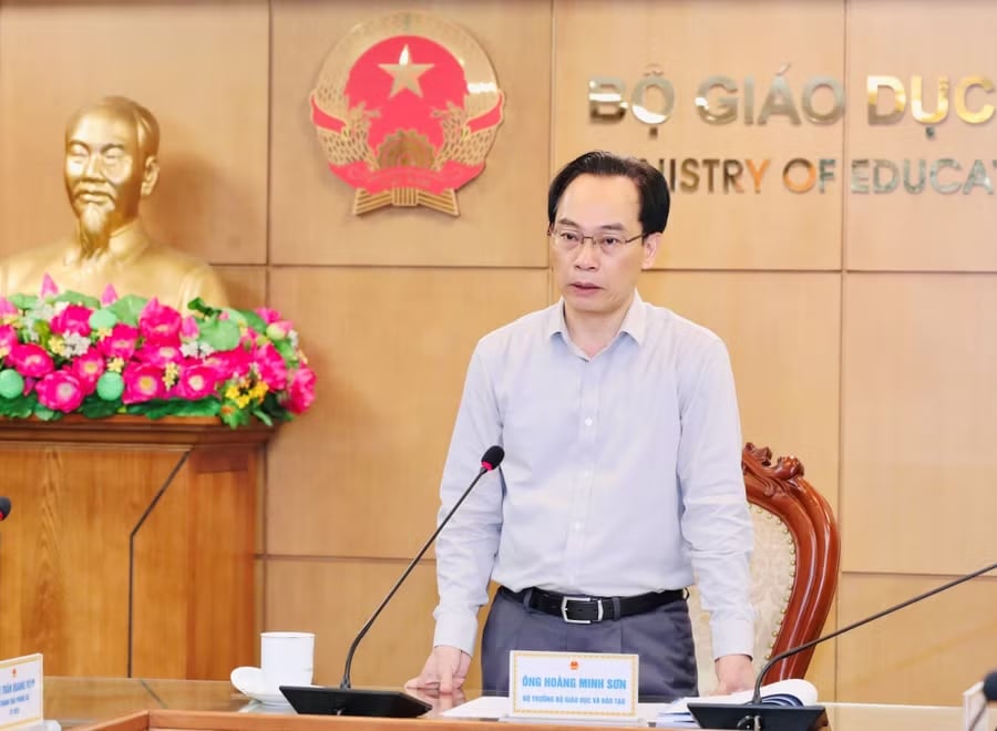 Bộ trưởng Hoàng Minh Sơn phát biểu. Ảnh: Nguyễn Mạnh
