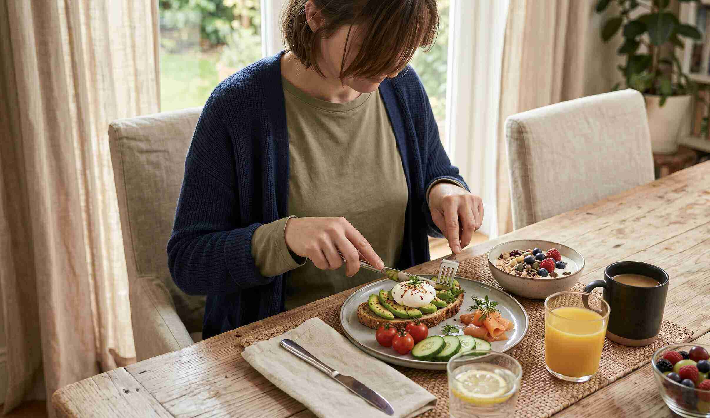 Frequently skipping breakfast and late dinner is related to worsening blood fat, increasing the risk of heart disease. Graphics: Vy Vy