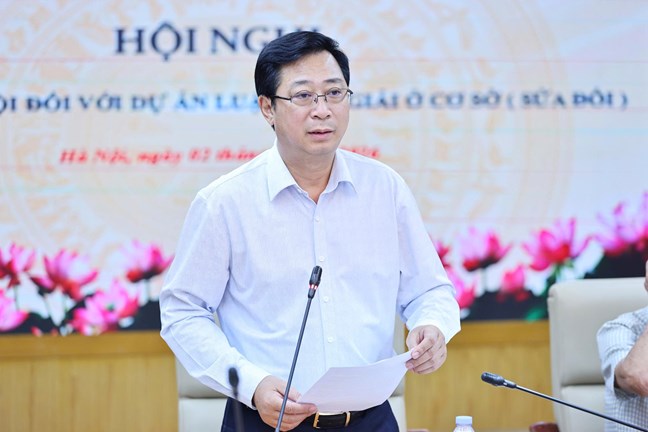 Phó Chủ tịch Ủy ban Trung ương MTTQ Việt Nam Cao Xuân Thạo phát biểu tại Hội nghị. Ảnh: MTTQ
