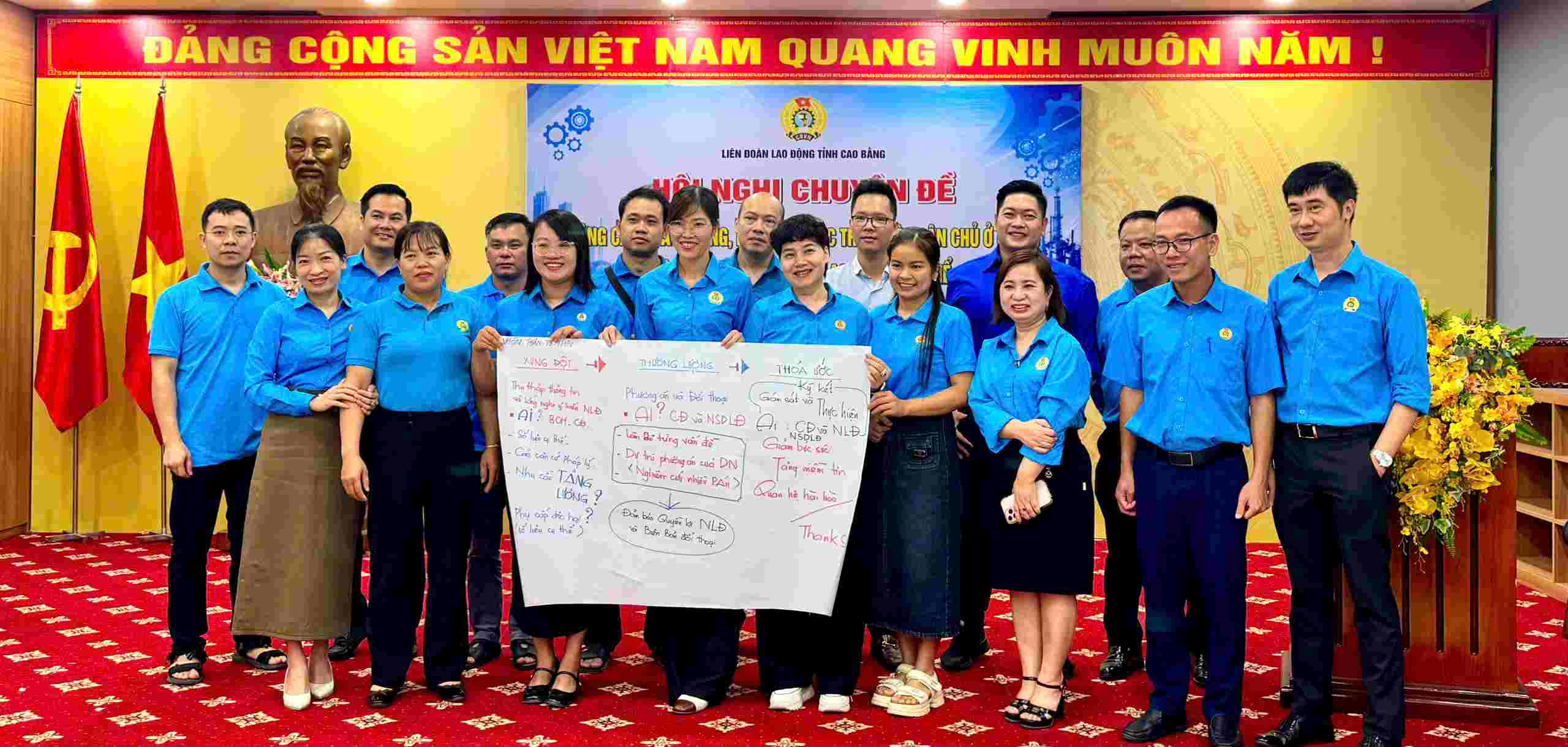 Công đoàn Cao Bằng nâng cao vai trò trong việc chăm lo, bảo vệ quyền và lợi ích hợp pháp, chính đáng của đoàn viên, người lao động. Ảnh: THANH PHONG
