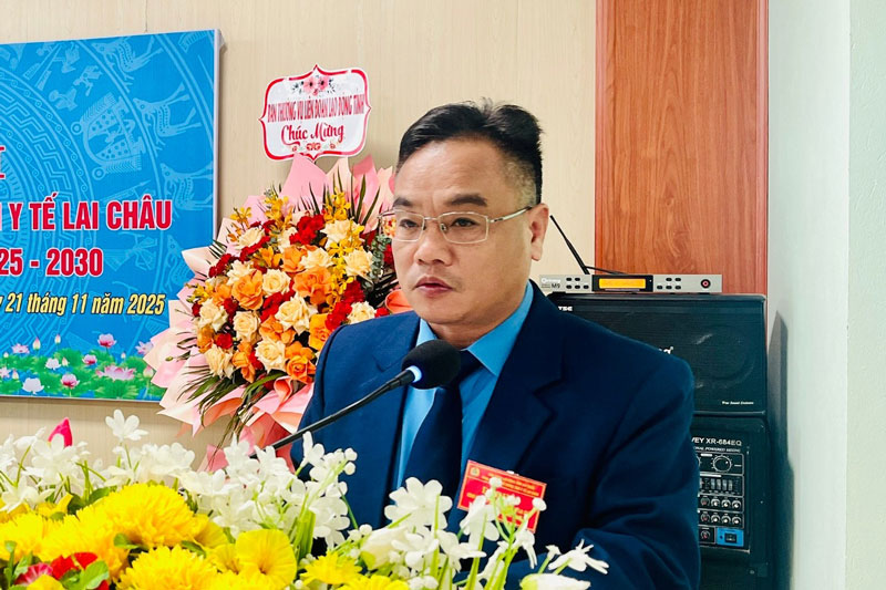 Ông Lương Xuân Trường - Chủ tịch LĐLĐ tỉnh Lai Châu.