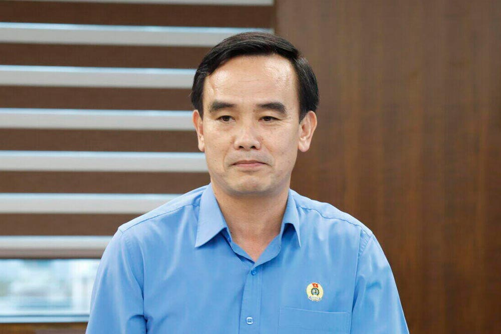 Ông Lê Thanh Xuân - Ủy viên Đoàn Chủ tịch Tổng LĐLĐVN, Chủ tịch Công đoàn Than - Khoáng sản Việt Nam.