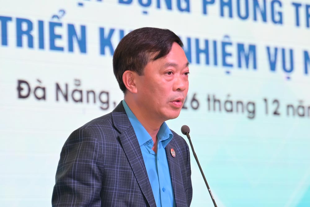 Ông Mai Lê Lợi - Ủy viên Ban Chấp hành Tổng Liên đoàn Lao động Việt Nam, Chủ tịch Công đoàn Tổng công ty Hàng hải Việt Nam.